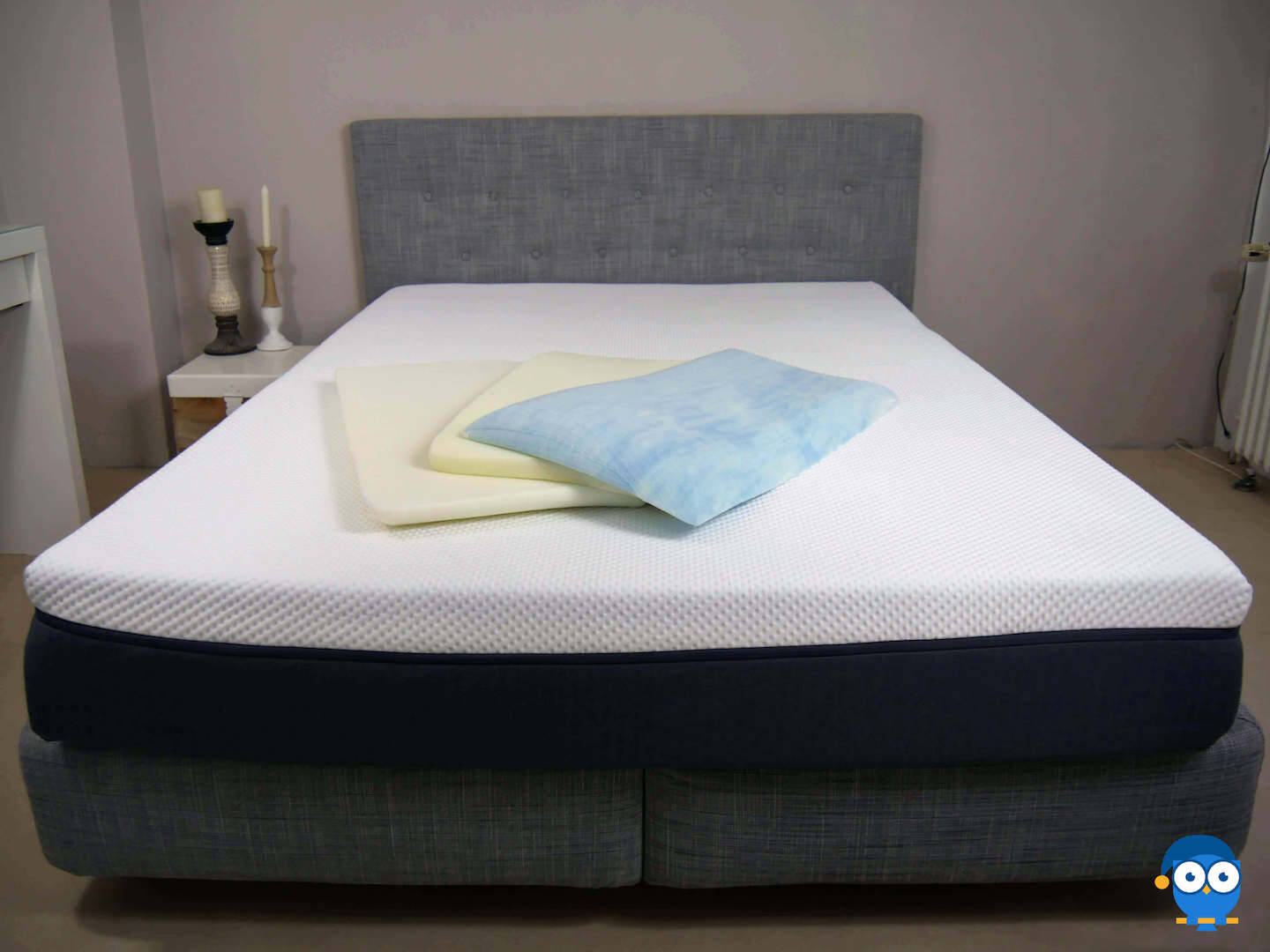 camadas fora da almofada emma